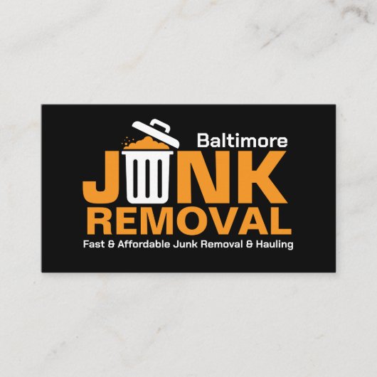 ジャンクの取り外しと運搬 名刺 (正面)