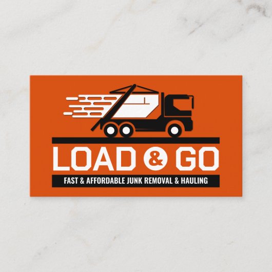 ジャンクの取り外しと運搬 名刺 (正面)