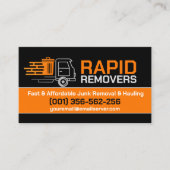 ジャンクの取り外しと運搬 名刺 (正面)
