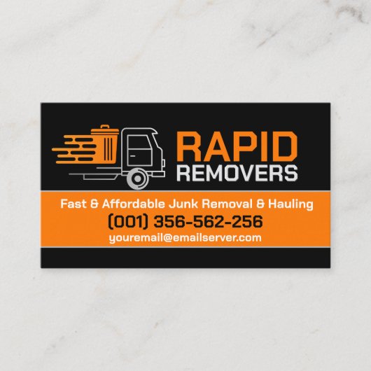 ジャンクの取り外しと運搬 名刺 (正面)