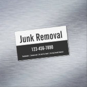 ジャンクの取り外し白黒プロモーションテンプレート マグネット名刺 (インサイチュ)