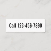 ジャンクの取り外し白黒2面プロモーション スキニー名刺 (裏面)