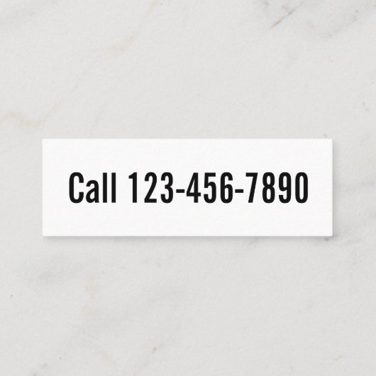 ジャンクの取り外し白黒2面プロモーション スキニー名刺 (裏面)