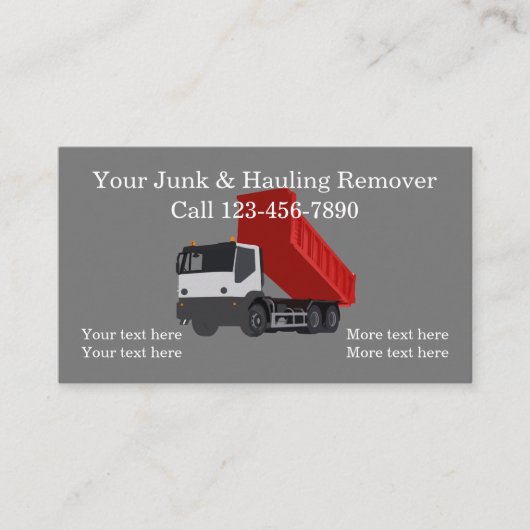 ジャンククールの運搬と整理の名刺 名刺 (正面)