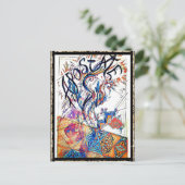 ジャンクションカードNo 14.アポステートカラフルスケッチ ポストカード (スタンド正面)