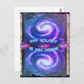 ジャンクションカードNo 22:私の銀河系はマイホーム ポストカード (正面/裏面)