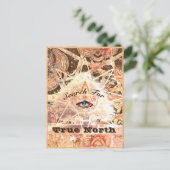 ジャンクションカードNo 28:真北を検索 ポストカード (スタンド正面)