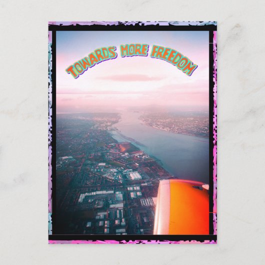 ジャンクションカードNo 36:自由飛んでいるへ ポストカード (正面)