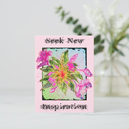 ジャンクションカードNo 38:新しいインスピレーションの花束を探す ポストカード (スタンド正面)