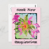 ジャンクションカードNo 38:新しいインスピレーションの花束を探す ポストカード (正面/裏面)