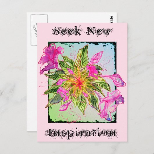 ジャンクションカードNo 38:新しいインスピレーションの花束を探す ポストカード (正面/裏面)