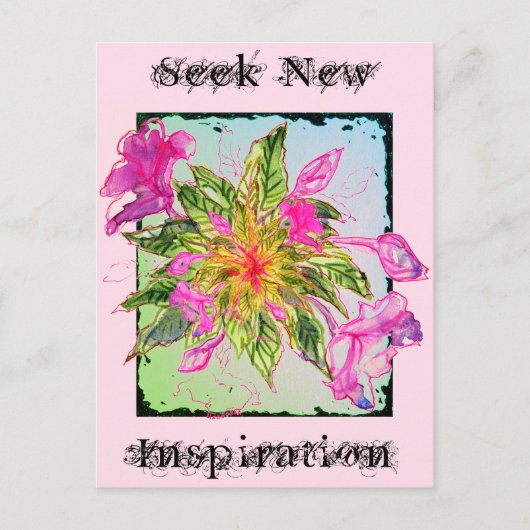 ジャンクションカードNo 38:新しいインスピレーションの花束を探す ポストカード (正面)