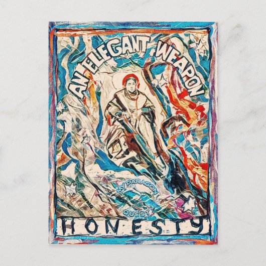 ジャンクションカードNo 5：誠実さエレガント、武器 ポストカード (正面)