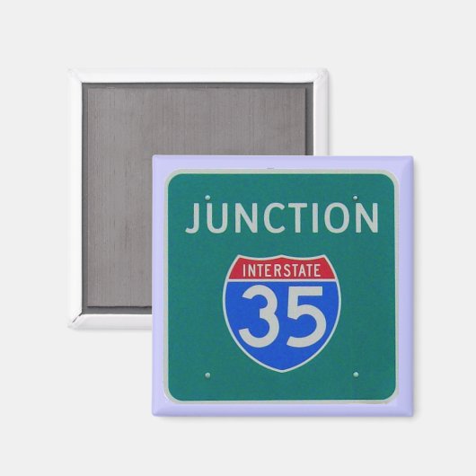 ジャンクション州間35高速道路標識 マグネット (正面/裏面)