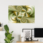 ジャンクション – Mandelbrot Art ポスター (ホームオフィス)