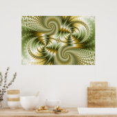 ジャンクション – Mandelbrot Art ポスター (キッチン)