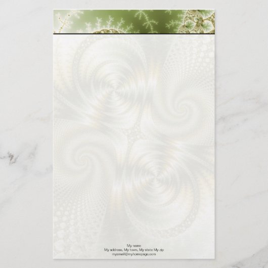 ジャンクション – Mandelbrot Art 便箋 (正面)