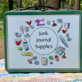 ジャンクジャーナル用品メタルランチボックス メタルランチボックス