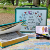 ジャンクジャーナル用品メタルランチボックス メタルランチボックス