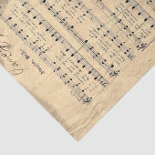 ジャンクジャーナルJingle Bellくしゃくしゃになった音楽スコアページ 薄葉紙 (詳細)