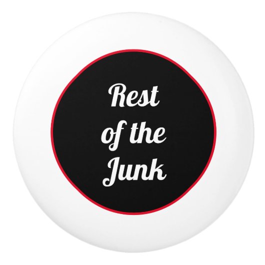 ジャンクドロワーの残りの部分 セラミックノブ (正面)