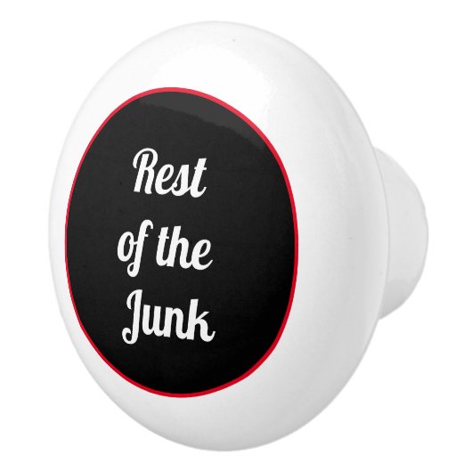 ジャンクドロワーの残りの部分 セラミックノブ (右)