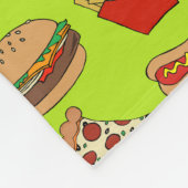 ジャンクフードのフリースブランケット フリースブランケット (角)