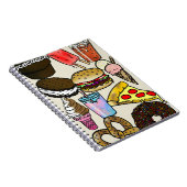 ジャンクフードの写真のノート ノートブック (右側)