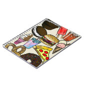 ジャンクフードの写真のノート ノートブック (左側)