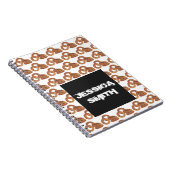 ジャンクフードグルメパーソナライズされた揚げ玉ねぎリングや輪 ノートブック (右側)