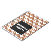 ジャンクフードグルメパーソナライズされた揚げ玉ねぎリングや輪 ノートブック (左側)