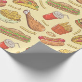 ジャンクフード包装紙 ラッピングペーパー (角)