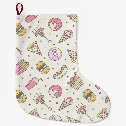 ジャンクフード ラージクリスマスストッキング (正面)