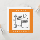 ジャンクメールとゴミ箱の漫画 カード (正面/裏面インサイチュ)