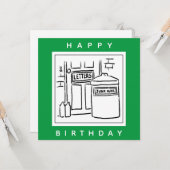 ジャンクメールとゴミ箱の漫画 カード (正面/裏面インサイチュ)