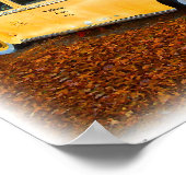 ジャンクヤードクラシックイエロータクシーキャブ ポスター (角)