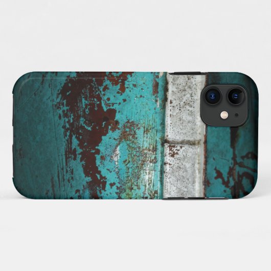 ジャンクヤードビンテージカー50のティール(緑がかった色)アクア Case-Mate iPhoneケース (裏面(横))