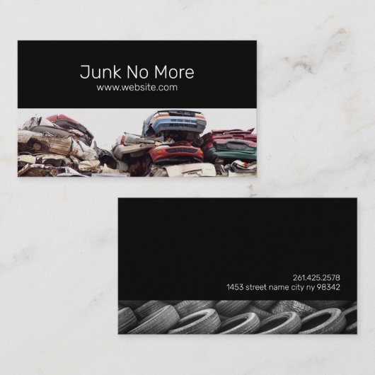 ジャンクヤードリサイクル 名刺 (正面/裏面)