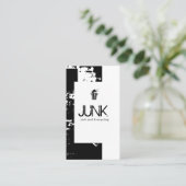 ジャンクヤード、スクラップメタル、リサイクル 名刺 (スタンド正面)