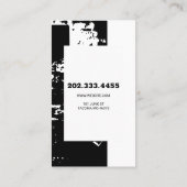 ジャンクヤード、スクラップメタル、リサイクル 名刺 (裏面)