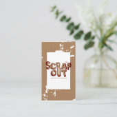 ジャンクヤード、スクラップメタル、リサイクル 名刺 (スタンド正面)