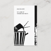 ジャンクヤード、スクラップメタル、リサイクル 名刺 (裏面)