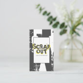 ジャンクヤード、スクラップメタル、リサイクル 名刺 (スタンド正面)