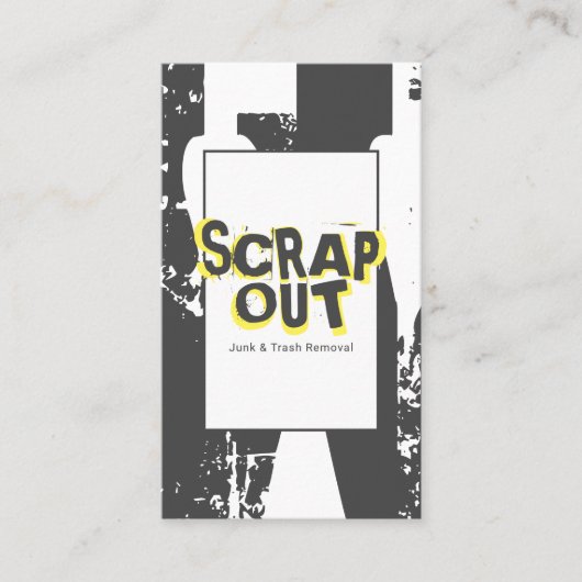 ジャンクヤード、スクラップメタル、リサイクル 名刺 (正面)