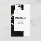 ジャンクヤード、スクラップメタル、リサイクル 名刺 (裏面)