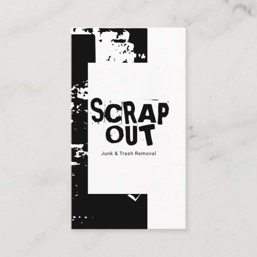 ジャンクヤード、スクラップメタル、リサイクル 名刺 (正面)