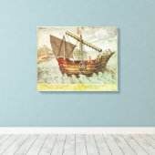 ジャンク中国のク キャンバスプリント (インサイチュ (ウッドフロア))