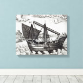 ジャンク中国のク キャンバスプリント (インサイチュ (ウッドフロア))