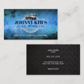 ジャンク削除のスローガン名刺 名刺 (正面/裏面)