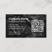 ジャンク削除ブラックテンプレート 名刺 (正面)